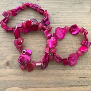 Stretch bracelets set of 3